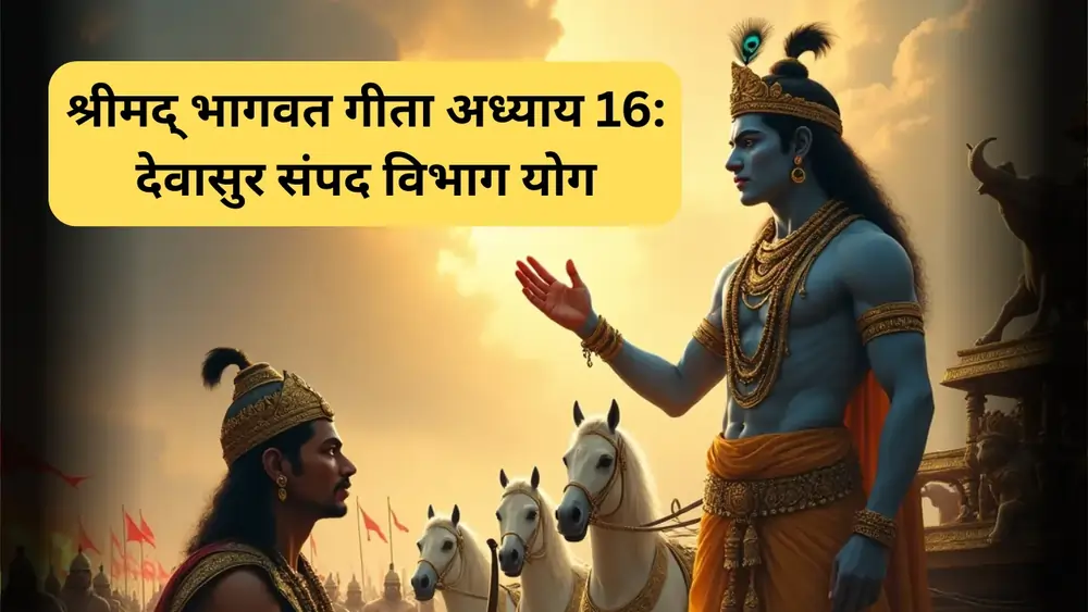 श्रीमद् भागवत गीता अध्याय 16 देवासुर संपद विभाग योग (Bhagwat Geeta Chapter 16)