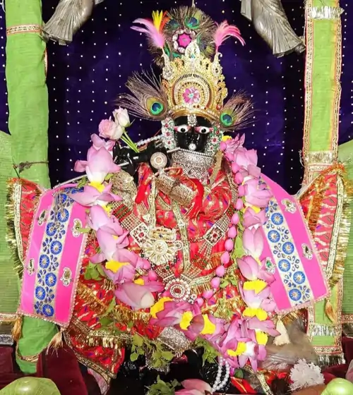 घनश्याम मंदिर जोधपुर के गर्भगृह भगवान श्रीकृष्ण की मूर्ति