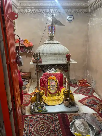 दधिमती माता मंदिर गोठ मांगलोद नागौर का मुख्य गर्भगृह