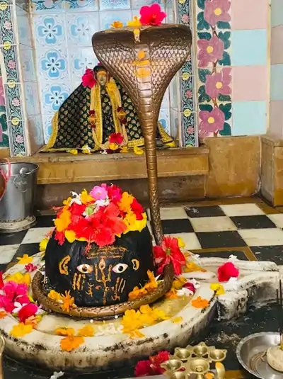 चंद्रेश्वर महादेव मंदिर झाड़ोल के मुख्य गर्भगृह में स्थापित शिवलिंग